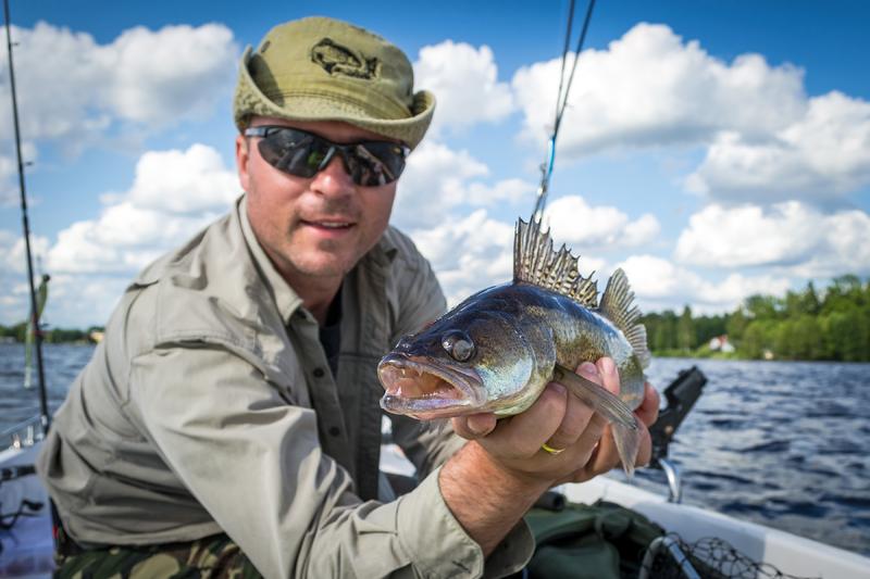 Fishing in the river Recknitz